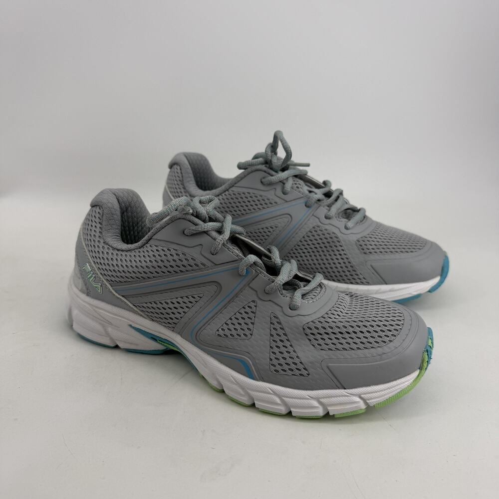 Fila Shoes Womens Size 7 Gray Blue Mesh Running Sneakers Athletic 5RM00359-098